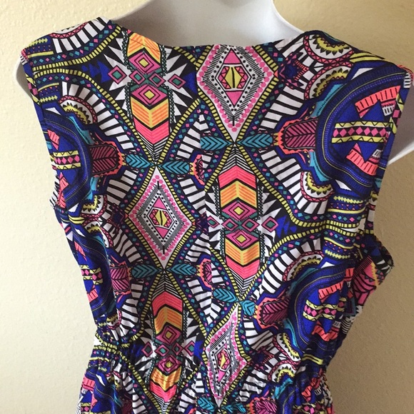 MULTI COLORED DRESS WITH POCKETS - Picture 4 of 8